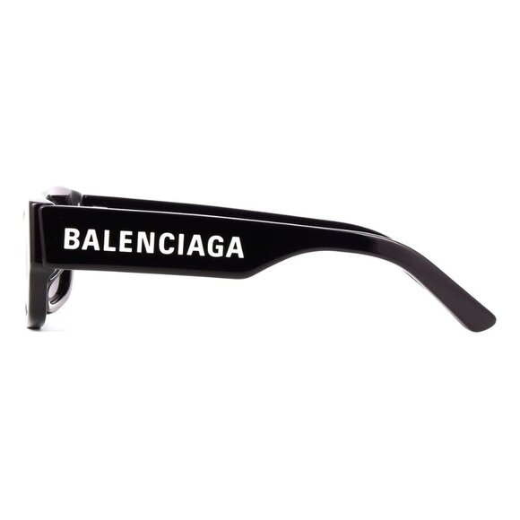 New BALENCIAGA Black Rectangle BB0261SA 001 Sunglasses Women - Picture 3 of 4